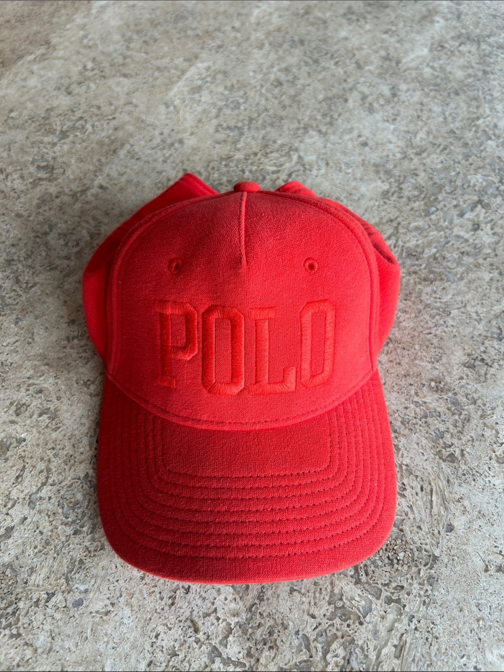 Polo by Ralph Lauren Red Embroidered Logo Baseball Cap